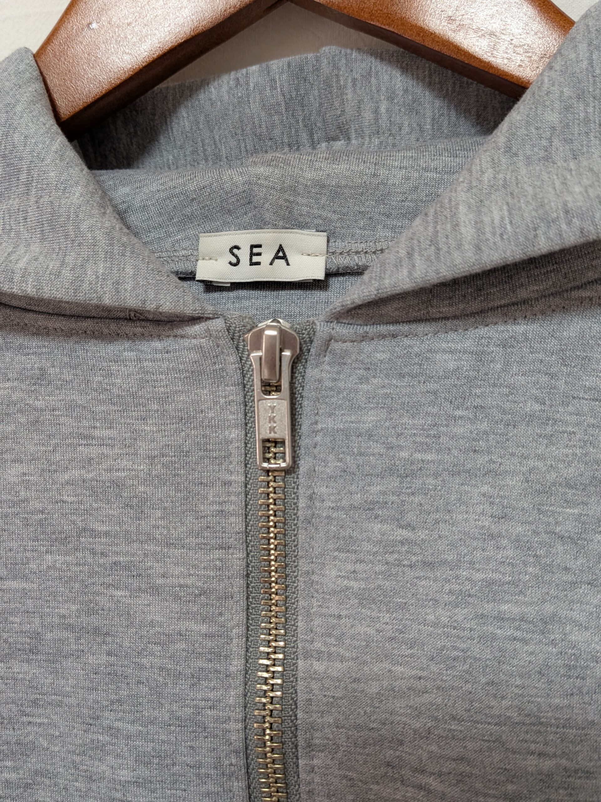 【SEA】エッグジップパーカー ダブルフェイス グレー フリーサイズ - 画像 (11)