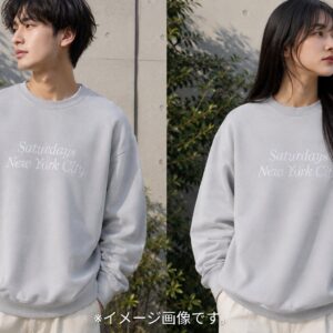 【Saturdays NYC】刺繍ロゴ スウェット Free ライトグレー サタデーズ