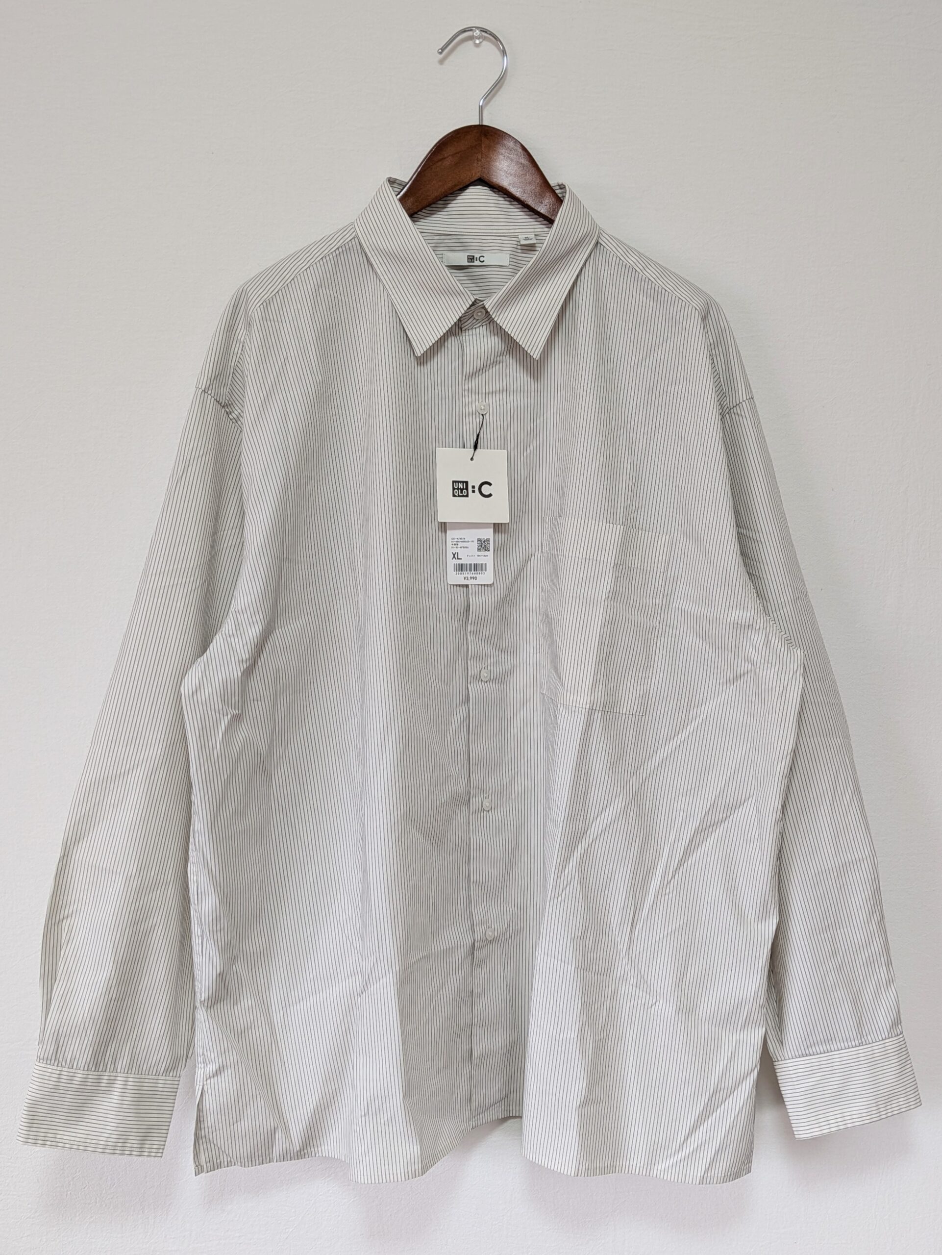 【UNIQLO:C】ブロードオーバーサイズシャツ(長袖、ストライプ) - 画像 (2)