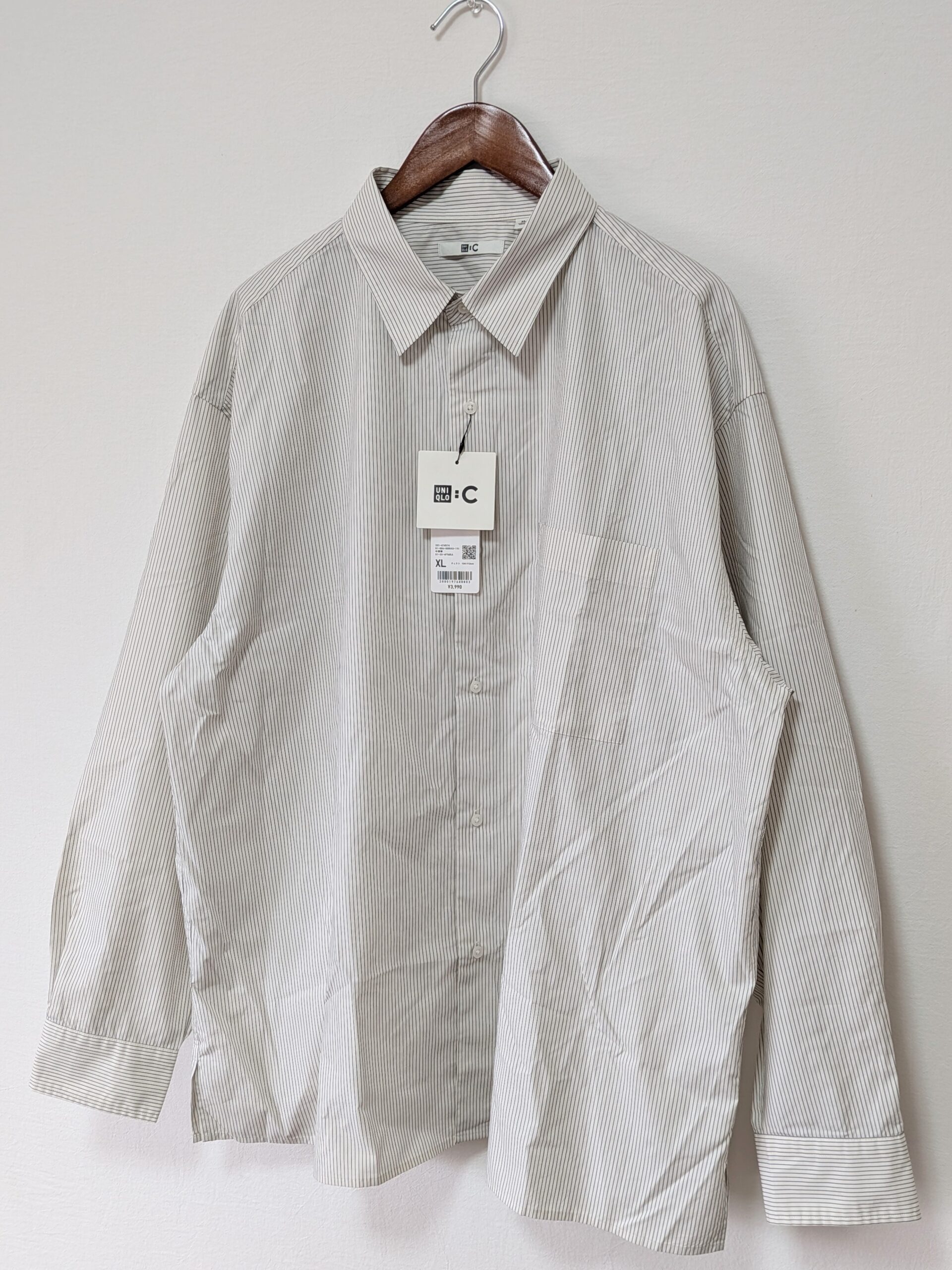 【UNIQLO:C】ブロードオーバーサイズシャツ(長袖、ストライプ) - 画像 (6)