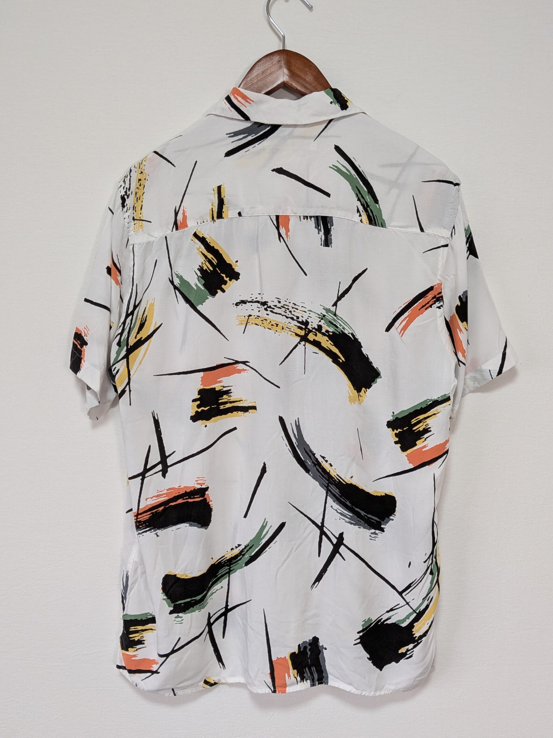 【ZARA】オープンカラーシャツ グラフィック レーヨン - 画像 (7)