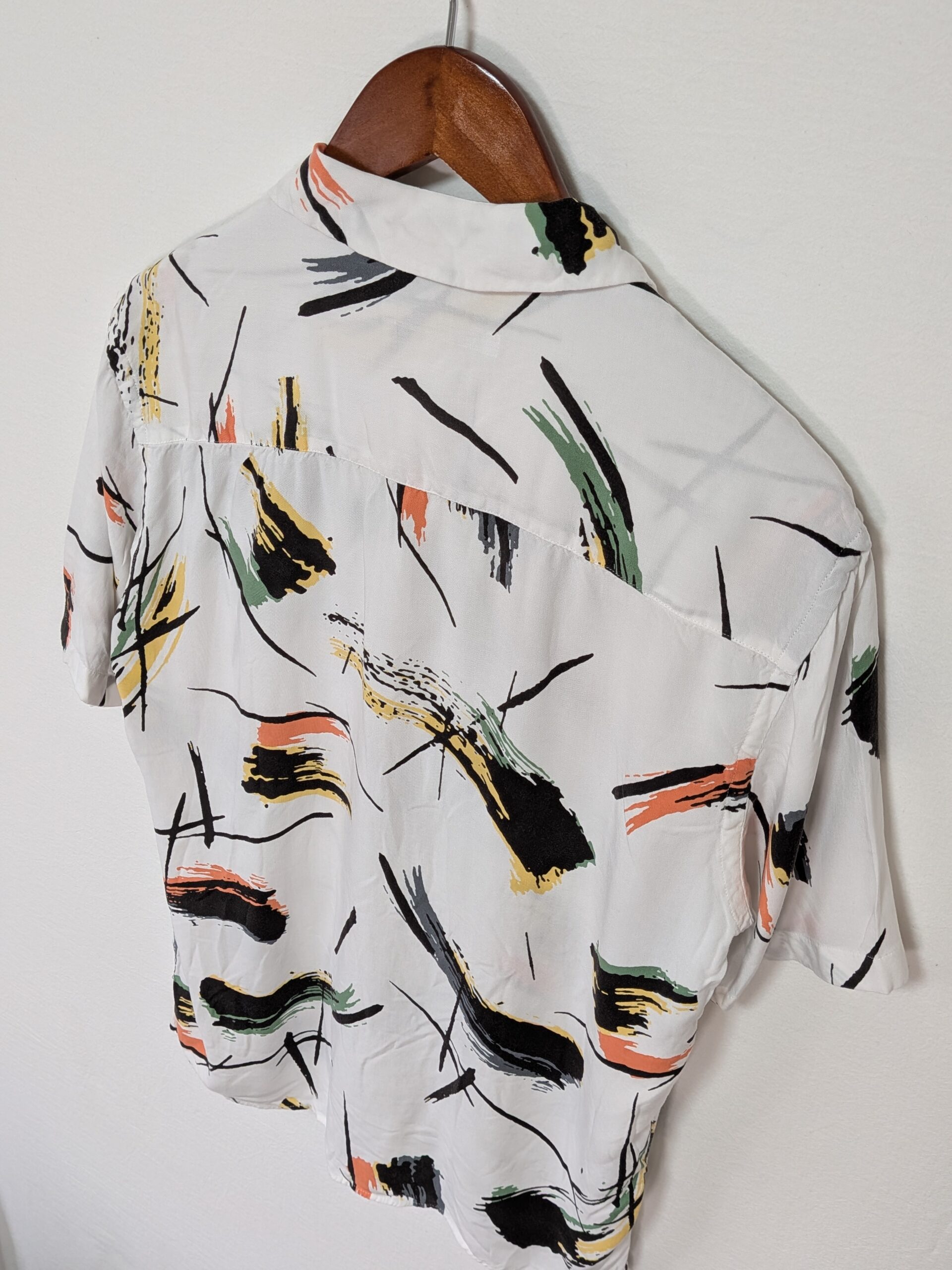 【ZARA】オープンカラーシャツ グラフィック レーヨン - 画像 (8)