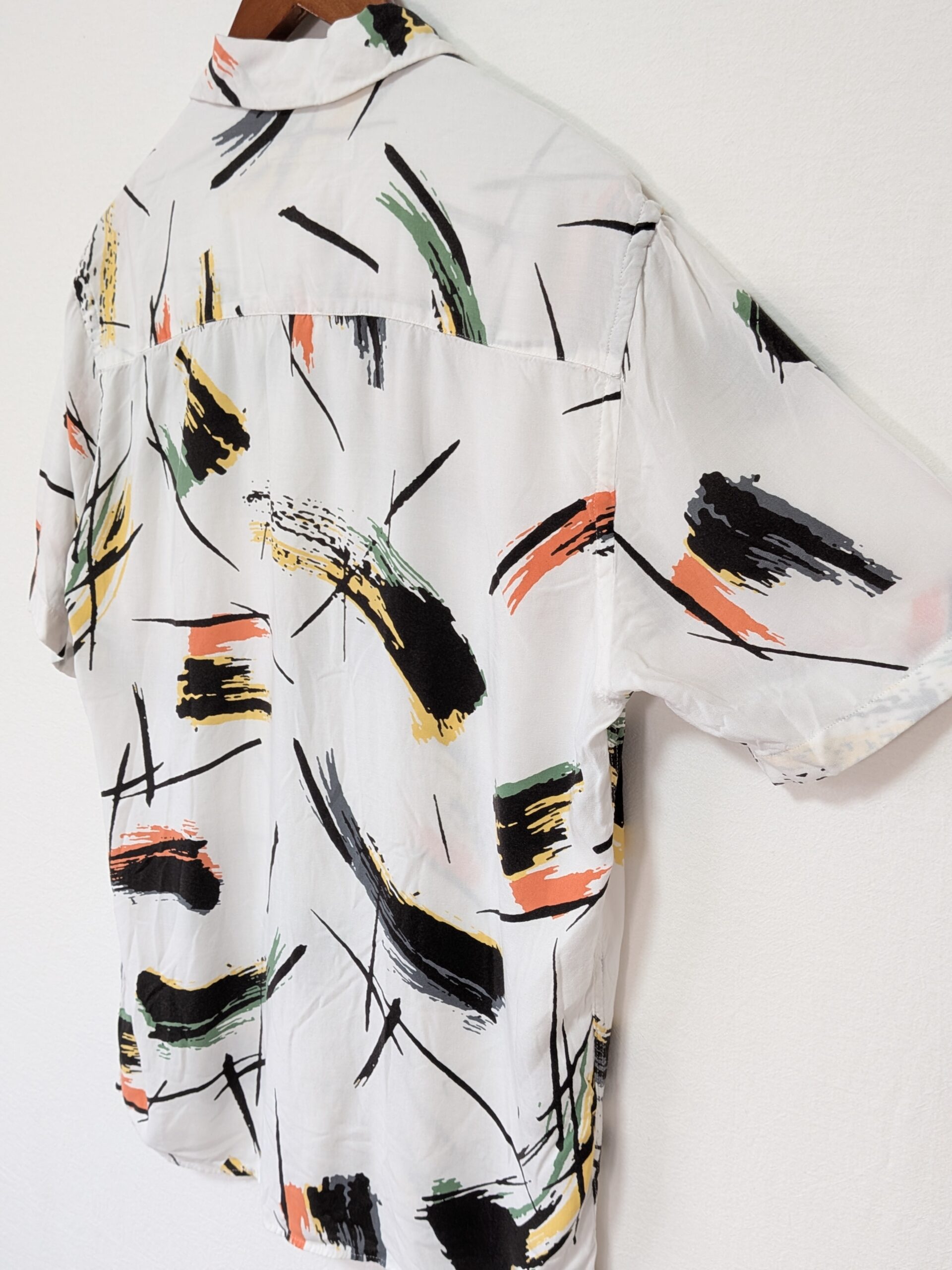 【ZARA】オープンカラーシャツ グラフィック レーヨン - 画像 (9)