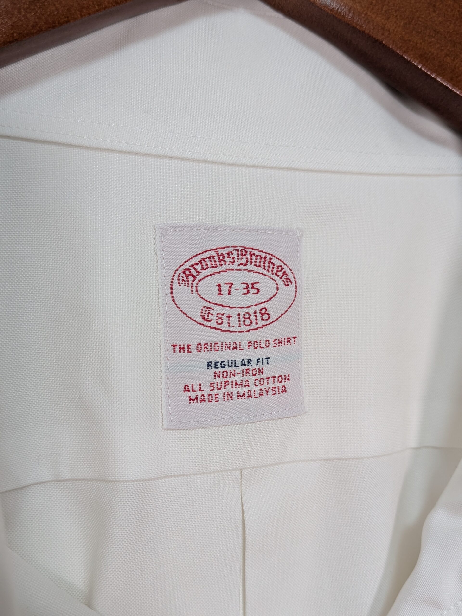 【Brooks Brothers】ボタンダウンシャツ ホワイト XL - 画像 (6)