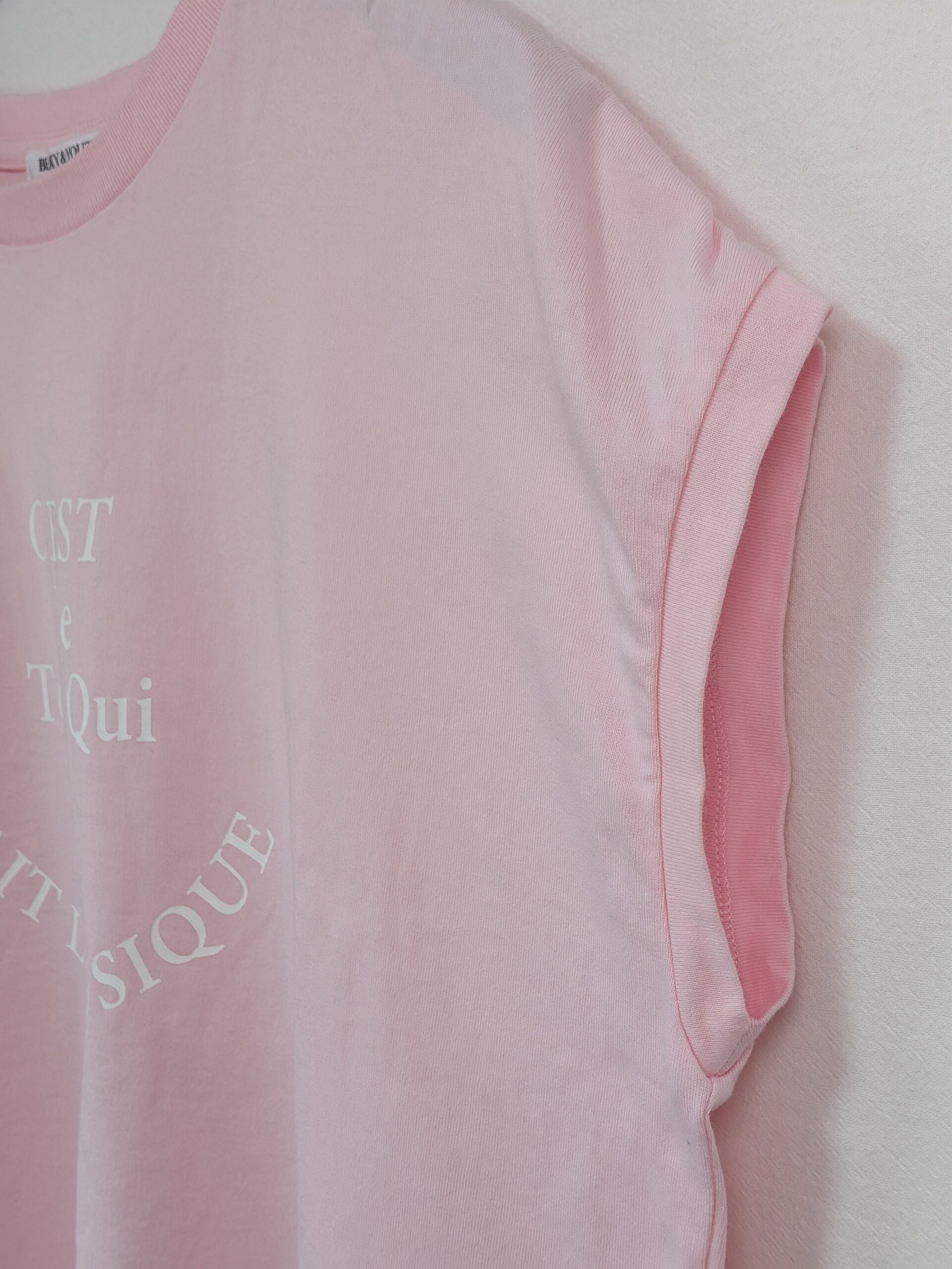 【BEAUTY&YOUTH】フレンチスリーブTシャツ ピンク - 画像 (8)
