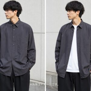 【UNIQLO+j】スーピマコットンシャツ(長袖)ダークグレー
