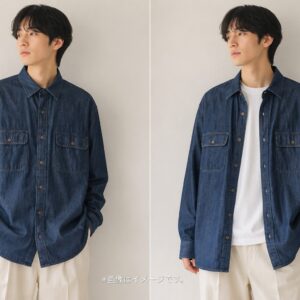 【UNIQLO×JWA】デニムシャツ オーバーサイズ